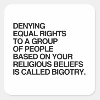 DENYING EQUAL RIGHTS BASED ON RELIGIOUS BELIEFS
