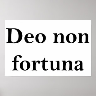 Deo non fortuna poster