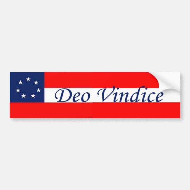 Deo Vindice: States Rights Bumper Sticker (Front)