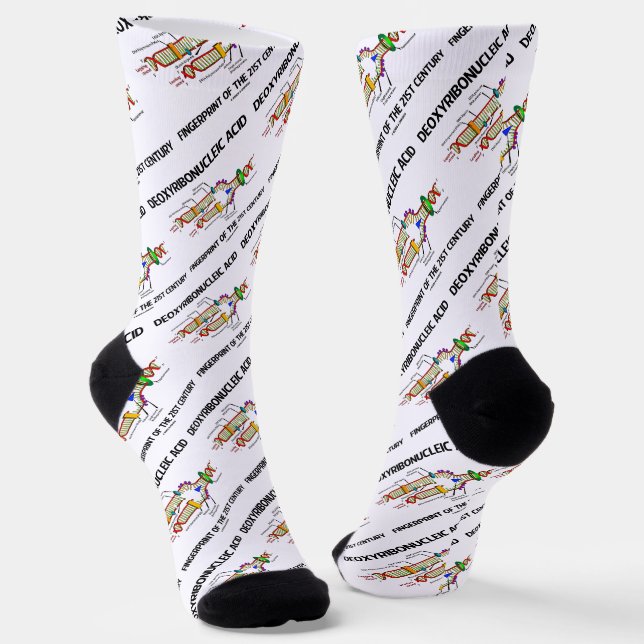 Deoxyribonucleic Acid Fingerprint Of 21st Century Socks (Angled)