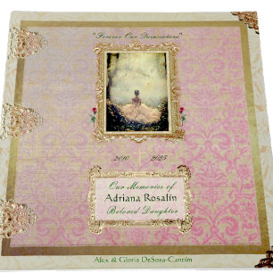 Departed Loved One Memory Album Guest Book