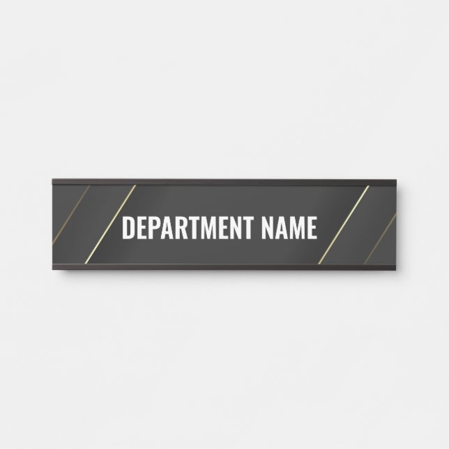Department Name Door Sign (Front)