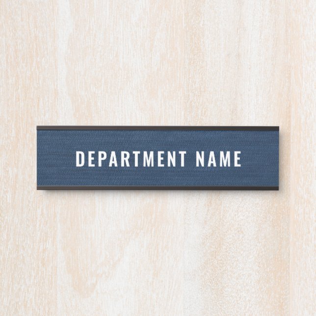 Department Name Door Sign (Front)