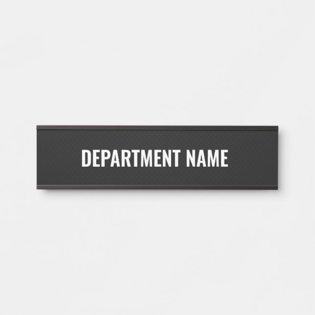 Department Name  Door Sign (Front)