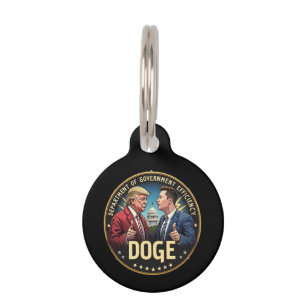 Department of Government Efficiecy TrumpElon Force Pet Tag