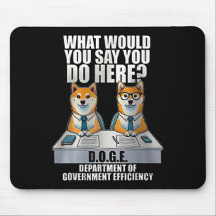 Department Of Government Efficiency D.o.g.e Doge  Mouse Pad