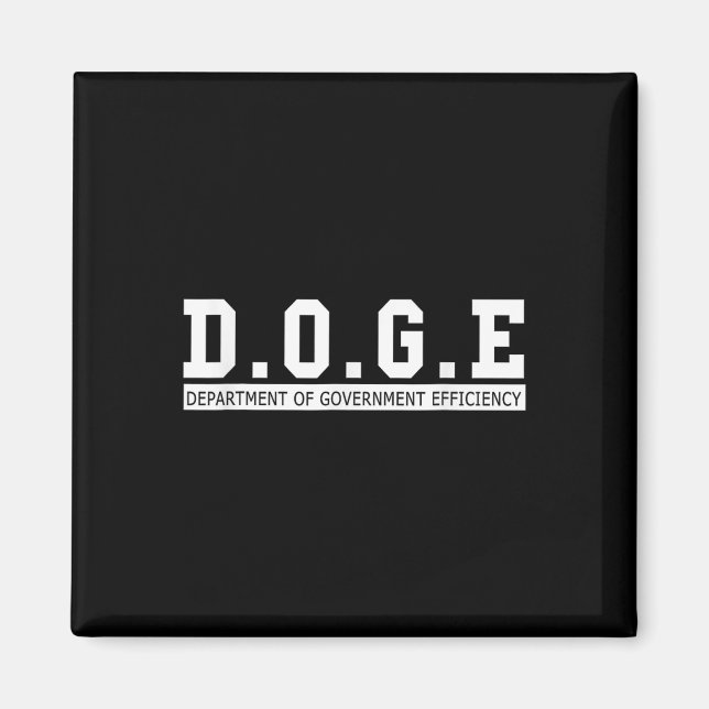 Department Of Government Efficiency D.o.g.e. Funny Magnet (Front)