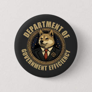 Department Of Government Efficiency Doge Dog 6 Cm Round Badge
