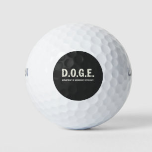 Department Of Government Efficiency Doge Dog Golf Balls