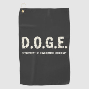 Department Of Government Efficiency Doge Dog Golf Towel