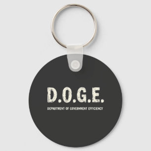 Department Of Government Efficiency Doge Dog Key Ring