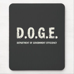 Department Of Government Efficiency Doge Dog Mouse Pad