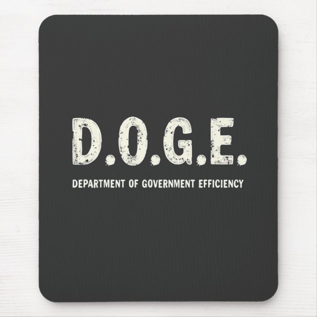 Department Of Government Efficiency Doge Dog   Mouse Pad (Front)