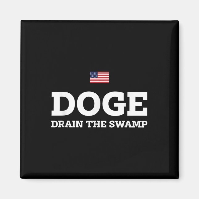 Department Of Government Efficiency Doge Drain Magnet (Front)