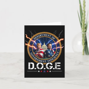 Department Of Government Efficiency Doge Trump 47t Card