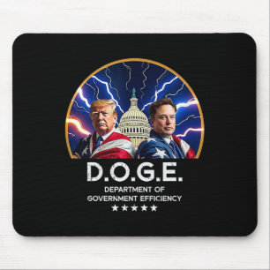 Department Of Government Efficiency Doge Trump Mouse Pad