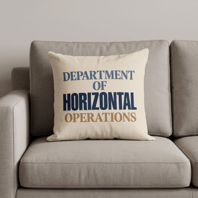 Department of Horizontal Operations Funny Cushion (Creator Uploaded)
