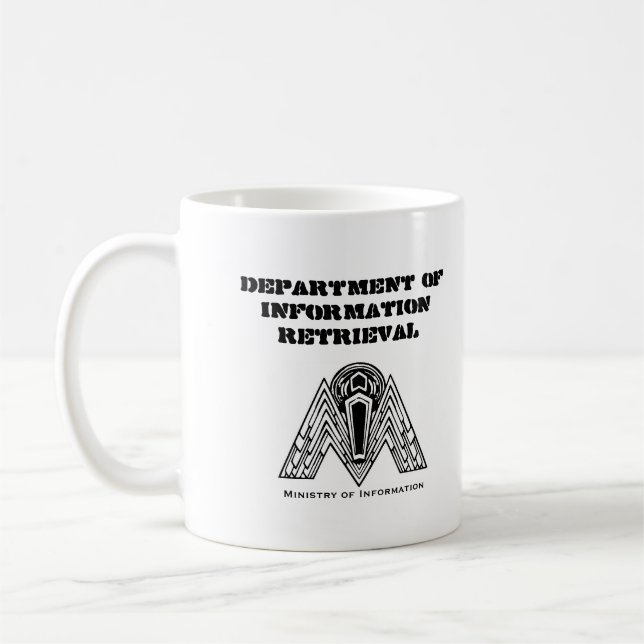 Department of Information Retrieval Coffee Mug (Left)