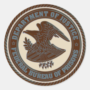 Department of Justice Eagle Classic Round Sticker