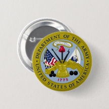 Department of the Army Round Button