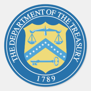 Department of the Treasury Classic Round Sticker