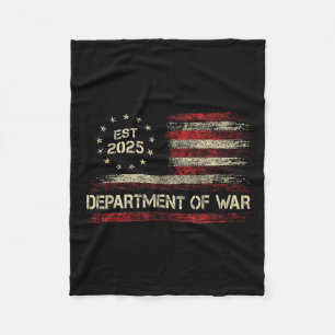 Department Of War Established 2025 Re-established  Fleece Blanket
