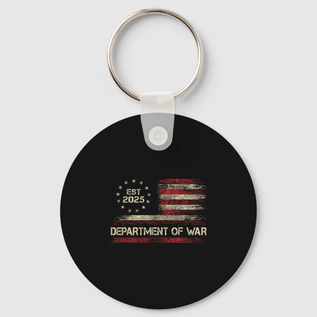 Department Of War Established 2025 Re-established  Key Ring (Front)