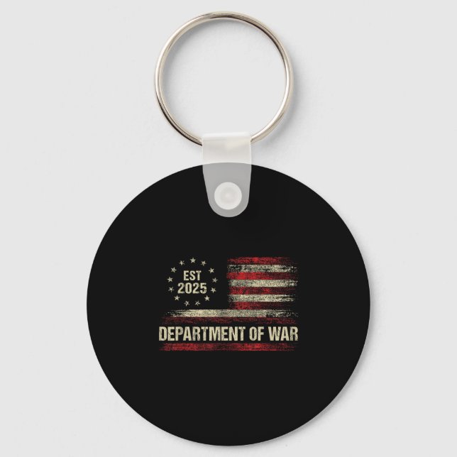 Department Of War Established 2025 Re-established  Key Ring (Front)