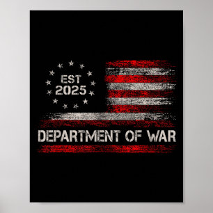 Department Of War Established 2025 Re-established  Poster
