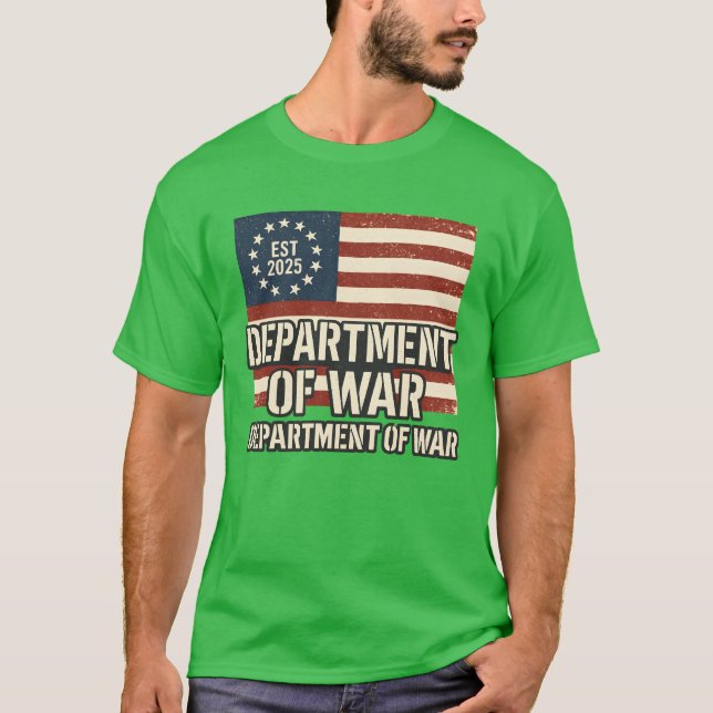 Department of War Established 2025 Re-Established T-Shirt (Front)