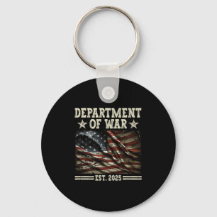 Department Of War Usa Camouflage Flag Department O Key Ring