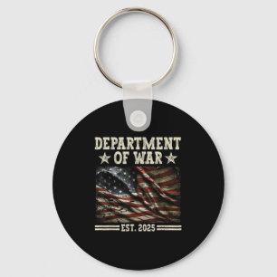 Department Of War Usa Camouflage Flag Department O Key Ring