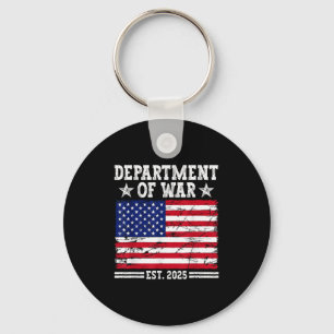 Department Of War Usa Camouflage Flag Department O Key Ring