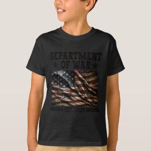 Department Of War Usa Camouflage Flag Department O T-Shirt