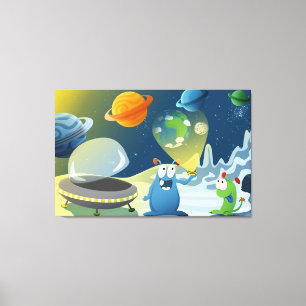 Departure for the Earth Canvas Print