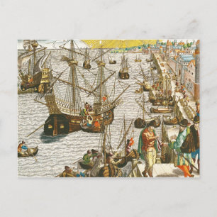 Departure from Lisbon for Brazil Postcard