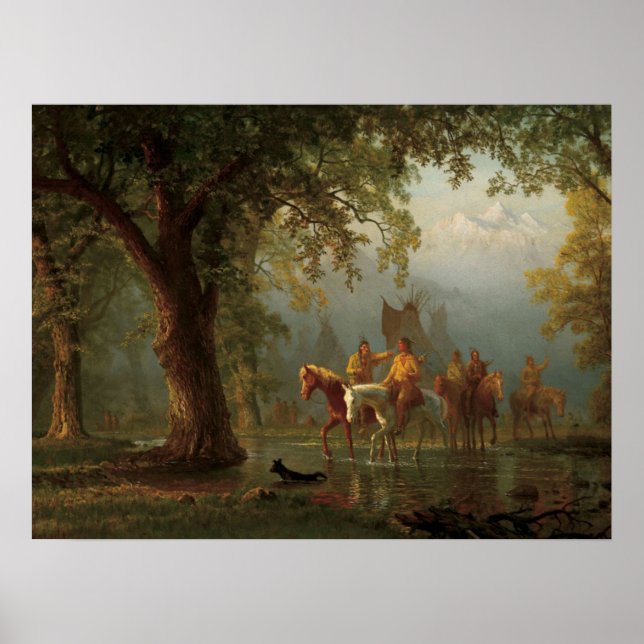 DEPARTURE OF A INDIAN WAR PARTY POSTER (Front)