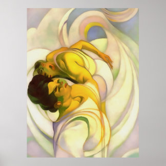 Departure To Another World Abstract Art Poster