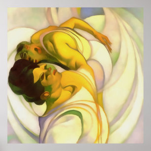 Departure To Another World Abstract Art Poster