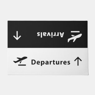 Departures Arrivals Doormat