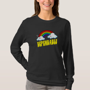 Dependable Cute Sarcastic Retro Vintage 80's Rain T-Shirt