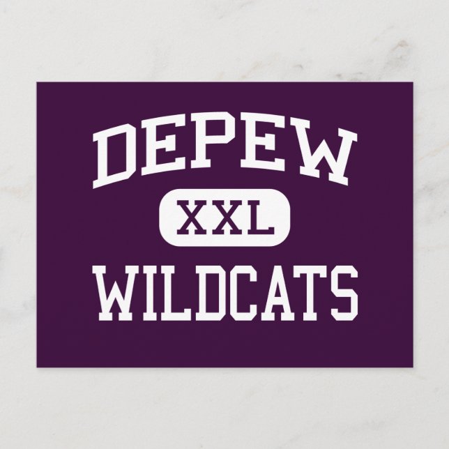 Depew - Wildcats - High School - Depew New York Postcard (Front)