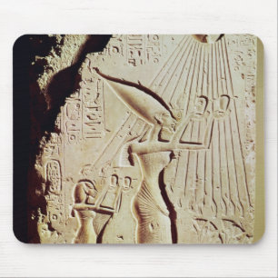 Depicting Amenophis IV, Nefertiti and Daughter Mouse Pad