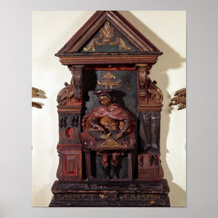 Depicting St. Crispin at his Workbench Poster