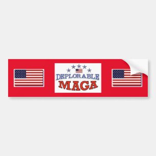 Deplorable MAGA Bumper Sticker