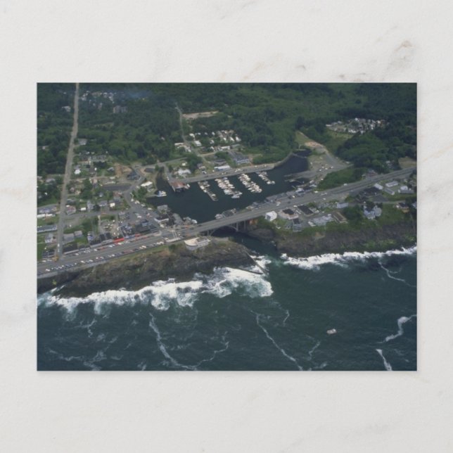 Depoe Bay Harbour Postcard (Front)