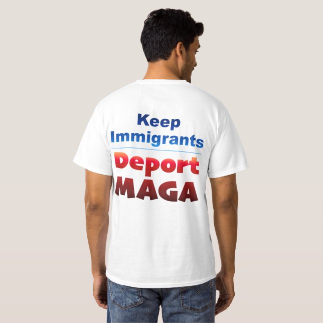 Deport MAGA Men's Value T-Shirt (Back Full)