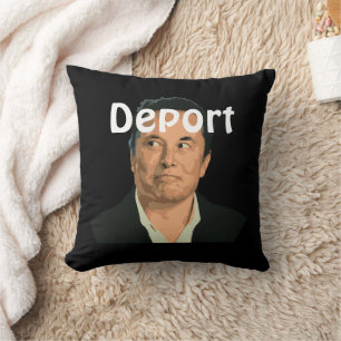 Deport Musk Throw Pillow