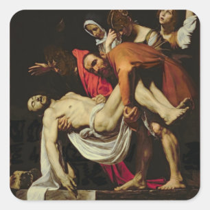Deposition, 1602-4 (oil on canvas) square sticker