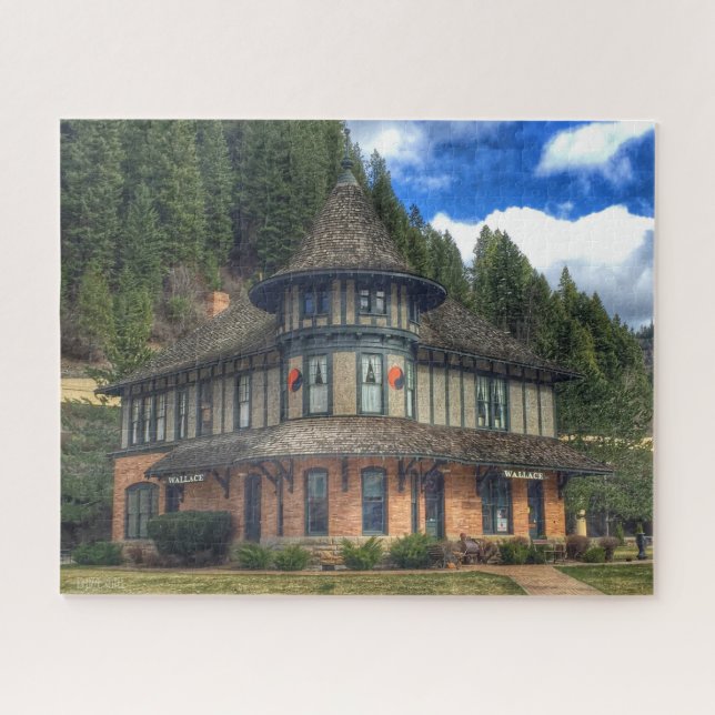 Depot Museum in Wallace Idaho Jigsaw Puzzle (Horizontal)